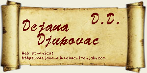 Dejana Đupovac vizit kartica